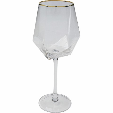 Kare Design KARE komplet 4 kieliszków do wina DIAMOND RIM 525 ml Kare Design KARE komplet 4 kieliszków do wina DIAMOND RIM 525 ml