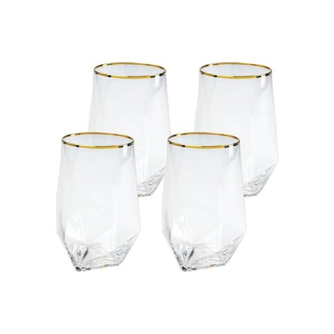 Kare Design KARE komplet 4 szklanek DIAMOND RIM 510 ml