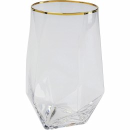 Kare Design KARE komplet 4 szklanek DIAMOND RIM 510 ml