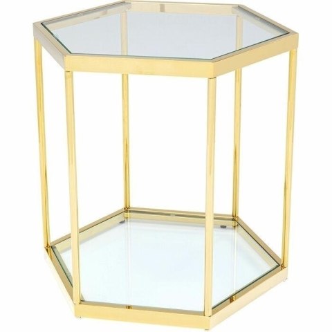 Kare Design KARE stolik COMB GOLD 55 złoty Kare Design KARE stolik COMB GOLD 55 złoty