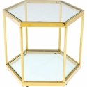 Kare Design KARE stolik kawowy COMB GOLD 45 złoty Kare Design KARE stolik kawowy COMB GOLD 45 złoty