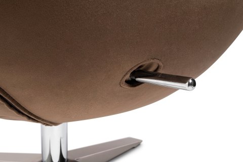 King Home Fotel EGG SZEROKI VELVET ciemny brąz.81 - welur, podstawa stal King Home Fotel EGG SZEROKI VELVET ciemny brąz.81 - welur, podstawa stal