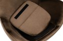 King Home Fotel EGG SZEROKI VELVET ciemny brąz.81 - welur, podstawa stal King Home Fotel EGG SZEROKI VELVET ciemny brąz.81 - welur, podstawa stal