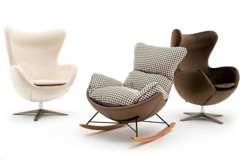 King Home Fotel EGG SZEROKI VELVET ciemny brąz.81 - welur, podstawa stal King Home Fotel EGG SZEROKI VELVET ciemny brąz.81 - welur, podstawa stal