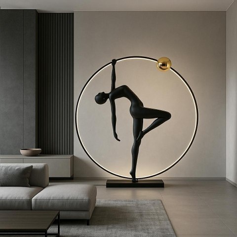 Moosee MOOSEE lampa podłogowa HUMAN ACROBATIC czarna Moosee MOOSEE lampa podłogowa HUMAN ACROBATIC czarna