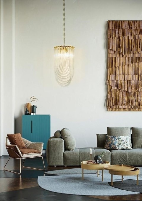 Moosee MOOSEE lampa wisząca MURANO L złota Moosee MOOSEE lampa wisząca MURANO L złota