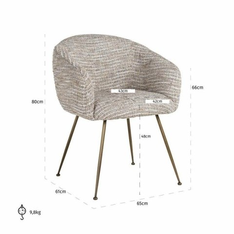 Richmond Interiors RICHMOND krzesło AMALFI beżowe Richmond Interiors RICHMOND krzesło AMALFI beżowe