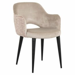 Richmond Interiors RICHMOND krzesło GIOVANNA beżowy welur / trendy róż