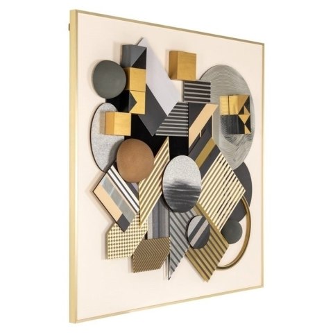 Richmond Interiors RICHMOND obraz 3D BLOCK 120x120 cm Richmond Interiors RICHMOND obraz 3D BLOCK 120x120 cm