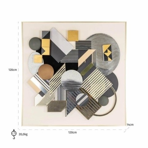 Richmond Interiors RICHMOND obraz 3D BLOCK 120x120 cm Richmond Interiors RICHMOND obraz 3D BLOCK 120x120 cm