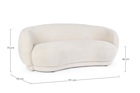 Bizzotto BIZZOTTO sofa 2-osobowa TECLA beżowa Bizzotto BIZZOTTO sofa 2-osobowa TECLA beżowa
