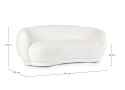 Bizzotto BIZZOTTO sofa 2-osobowa TECLA biała Bizzotto BIZZOTTO sofa 2-osobowa TECLA biała