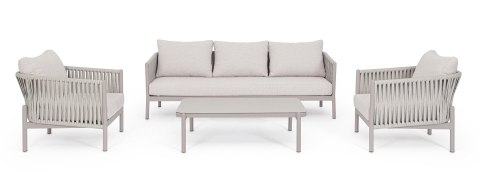 Bizzotto BIZZOTTO sofa 3-osobowa ogrodowa FLORENCIA MOON beżowa Bizzotto BIZZOTTO sofa 3-osobowa ogrodowa FLORENCIA MOON beżowa