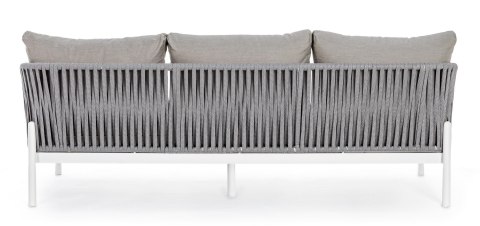 Bizzotto BIZZOTTO sofa 3-osobowa ogrodowa FLORENCIA biała / szara Bizzotto BIZZOTTO sofa 3-osobowa ogrodowa FLORENCIA biała / szara
