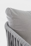 Bizzotto BIZZOTTO sofa 3-osobowa ogrodowa FLORENCIA biała / szara Bizzotto BIZZOTTO sofa 3-osobowa ogrodowa FLORENCIA biała / szara