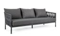 Bizzotto BIZZOTTO sofa 3-osobowa ogrodowa FLORENCIA szara Bizzotto BIZZOTTO sofa 3-osobowa ogrodowa FLORENCIA szara
