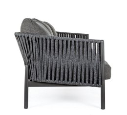 Bizzotto BIZZOTTO sofa 3-osobowa ogrodowa FLORENCIA szara