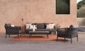 Bizzotto BIZZOTTO sofa 3-osobowa ogrodowa FLORENCIA szara Bizzotto BIZZOTTO sofa 3-osobowa ogrodowa FLORENCIA szara
