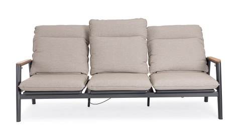 Bizzotto BIZZOTTO sofa 3-osobowa ogrodowa MIGUEL beżowa Bizzotto BIZZOTTO sofa 3-osobowa ogrodowa MIGUEL beżowa