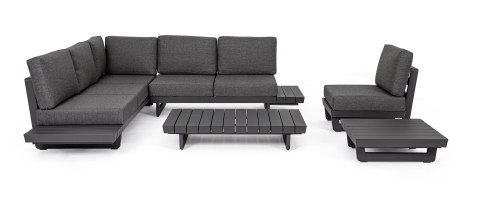 Bizzotto BIZZOTTO sofa ogrodowa INFINITY szara Bizzotto BIZZOTTO sofa ogrodowa INFINITY szara