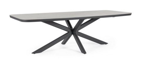 Bizzotto BIZZOTTO stół ogrodowy ISACCO 240x110 antracyt Bizzotto BIZZOTTO stół ogrodowy ISACCO 240x110 antracyt