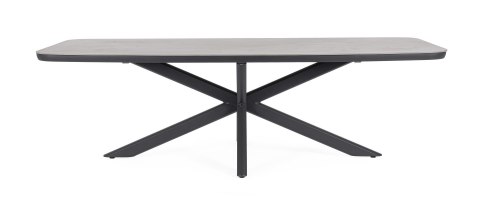 Bizzotto BIZZOTTO stół ogrodowy ISACCO 240x110 antracyt Bizzotto BIZZOTTO stół ogrodowy ISACCO 240x110 antracyt