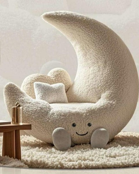 King Home Fotel dziecięcy MOON biały King Home Fotel dziecięcy MOON biały