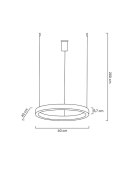 Moosee MOOSEE lampa wisząca RING 40 złota