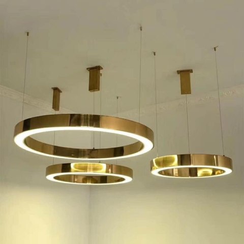Moosee MOOSEE lampa wisząca RING 40 złota Moosee MOOSEE lampa wisząca RING 40 złota