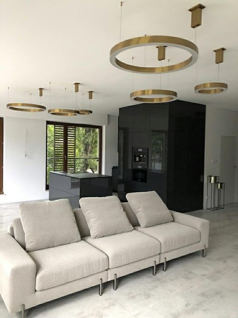 Moosee MOOSEE lampa wisząca RING 40 złota Moosee MOOSEE lampa wisząca RING 40 złota