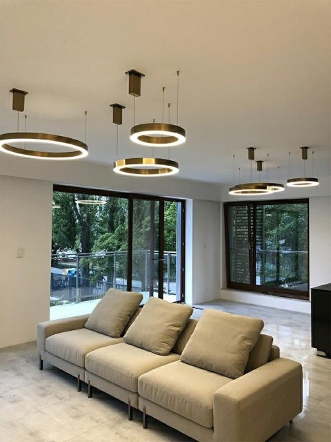 Moosee MOOSEE lampa wisząca RING 40 złota Moosee MOOSEE lampa wisząca RING 40 złota