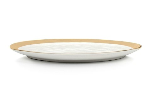 Kare Design KARE komplet 2 talerzy BELL 38 cm biało-złoty Kare Design KARE komplet 2 talerzy BELL 38 cm biało-złoty