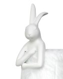Kare Design KARE lampa stołowa RABBIT FUR 50 cm biała / srebrna Kare Design KARE lampa stołowa RABBIT FUR 50 cm biała / srebrna