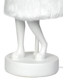 Kare Design KARE lampa stołowa RABBIT FUR 50 cm biała / srebrna Kare Design KARE lampa stołowa RABBIT FUR 50 cm biała / srebrna