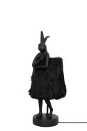 Kare Design KARE lampa stołowa RABBIT FUR 50 cm czarna / złota Kare Design KARE lampa stołowa RABBIT FUR 50 cm czarna / złota