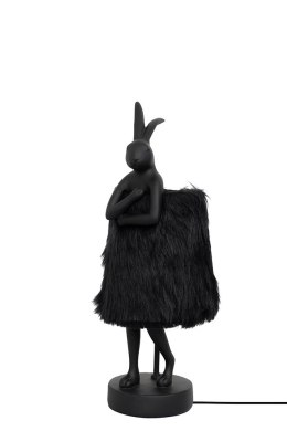 Kare Design KARE lampa stołowa RABBIT FUR 50 cm czarna / złota