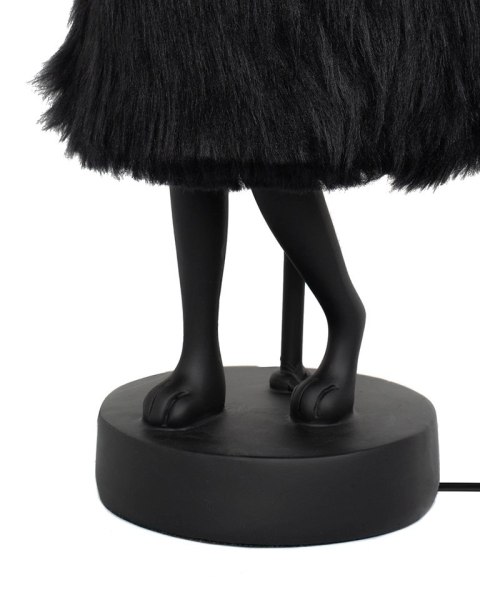 Kare Design KARE lampa stołowa RABBIT FUR 50 cm czarna / złota Kare Design KARE lampa stołowa RABBIT FUR 50 cm czarna / złota