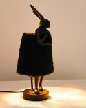 Kare Design KARE lampa stołowa RABBIT FUR 50 cm czarna / złota Kare Design KARE lampa stołowa RABBIT FUR 50 cm czarna / złota