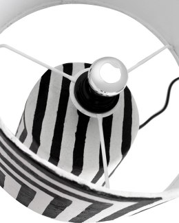 Kare Design KARE lampa stołowa STRISCE 44 cm biało-czarna