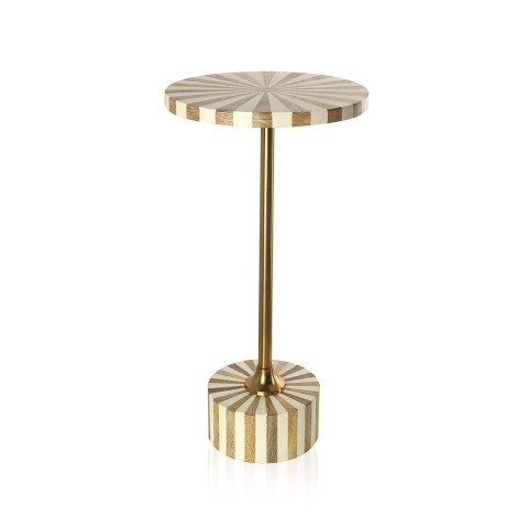Kare Design KARE stolik DOMERO CIRQUE 25 biało-złoty Kare Design KARE stolik DOMERO CIRQUE 25 biało-złoty