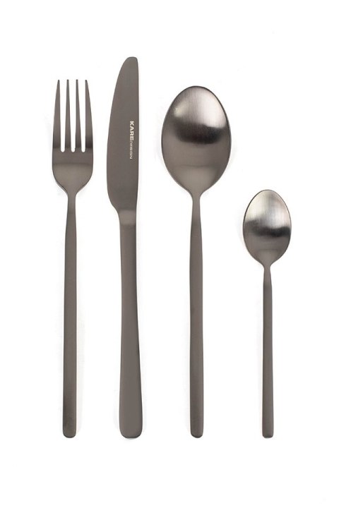 Kare Design KARE zestaw sztućców GLORIA MATT BLACK 16 szt. Kare Design KARE zestaw sztućców GLORIA MATT BLACK 16 szt.