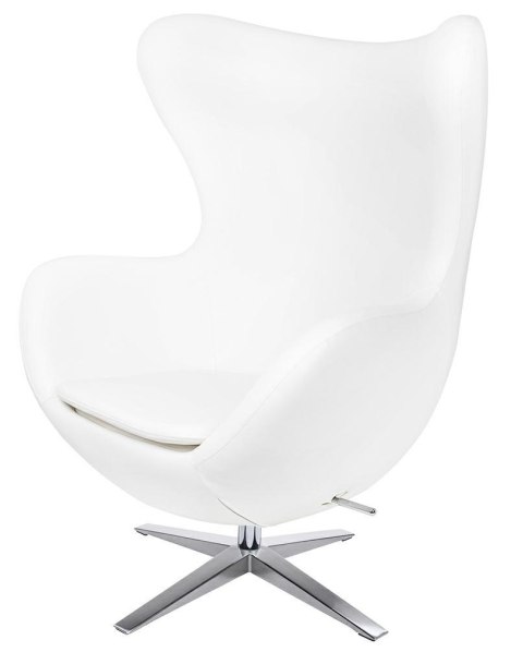 King Home Fotel EGG SZEROKI PU biały King Home Fotel EGG SZEROKI PU biały