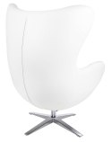 King Home Fotel EGG SZEROKI PU biały King Home Fotel EGG SZEROKI PU biały