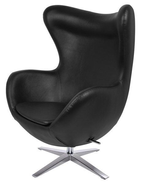 King Home Fotel EGG SZEROKI PU czarny King Home Fotel EGG SZEROKI PU czarny