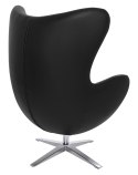 King Home Fotel EGG SZEROKI PU czarny King Home Fotel EGG SZEROKI PU czarny