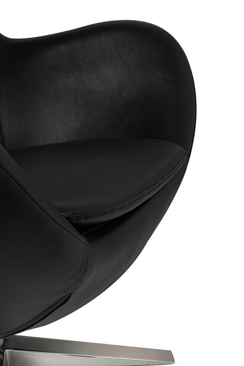 King Home Fotel EGG SZEROKI PU czarny King Home Fotel EGG SZEROKI PU czarny