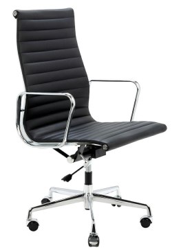 King Home Fotel biurowy AERON PRESTIGE PLUS chrom - skóra naturalna, aluminium