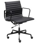 King Home Fotel biurowy BODY PRESTIGE PLUS czarny - skóra naturalna, aluminium King Home Fotel biurowy BODY PRESTIGE PLUS czarny - skóra naturalna, aluminium