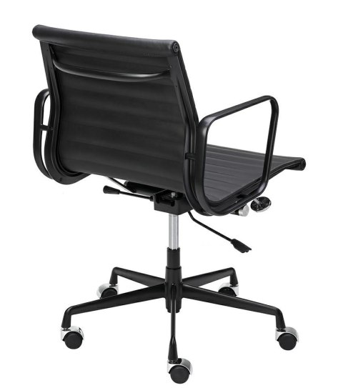 King Home Fotel biurowy BODY PRESTIGE PLUS czarny - skóra naturalna, aluminium King Home Fotel biurowy BODY PRESTIGE PLUS czarny - skóra naturalna, aluminium