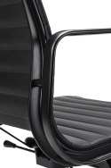 King Home Fotel biurowy BODY PRESTIGE PLUS czarny - skóra naturalna, aluminium King Home Fotel biurowy BODY PRESTIGE PLUS czarny - skóra naturalna, aluminium